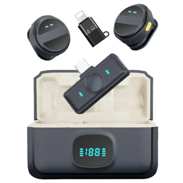 میکروفون یقه ای SX21 دو کاربره - مناسب تایپ سی و آیفون