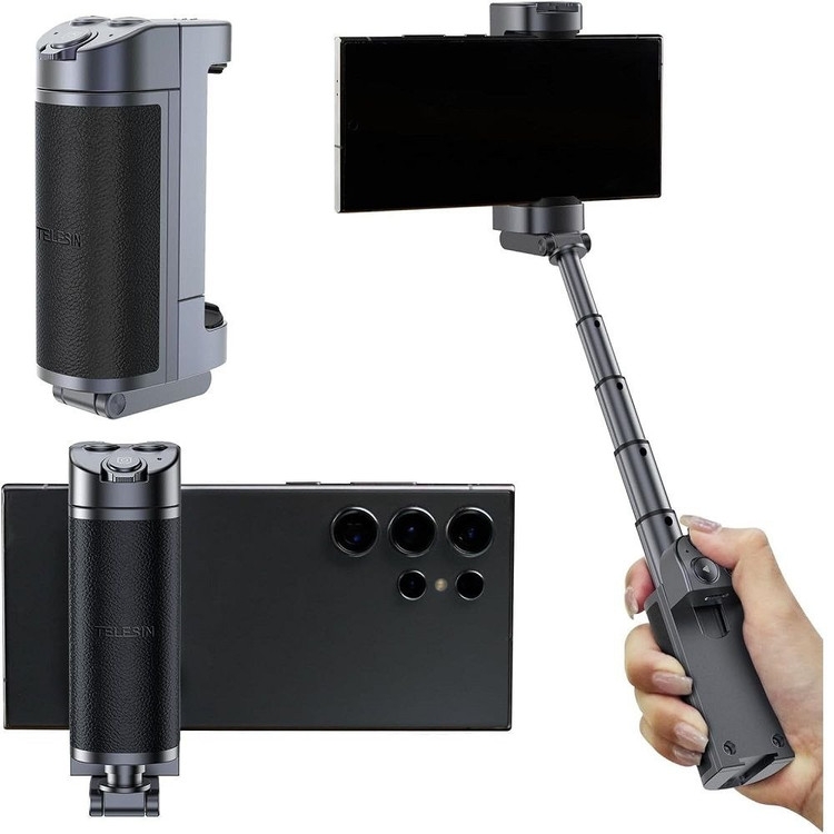 نگهدارنده سلفی موبایل تلسین مدل P1-MP-01 شارژی