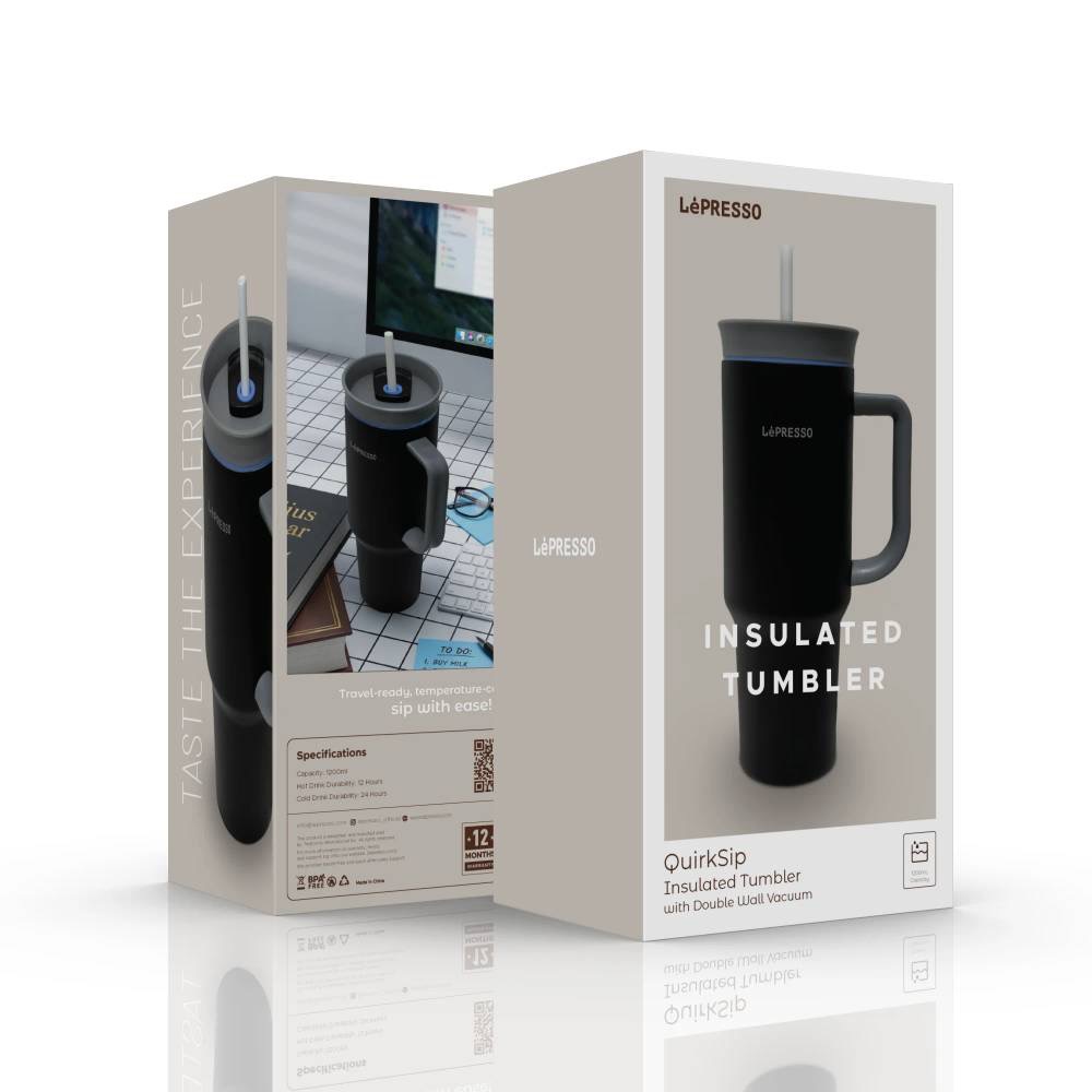 ماگ مسافرتی و عایقدار برند LePRESSO مدل QuirkSip Insulated Tumbler (با کد محصول LPCFFQS0061)