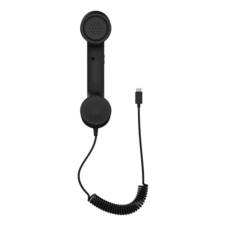 گوشی کلاسیک رومیزی پرودو مدل PD569BK با کانکتور Type-C