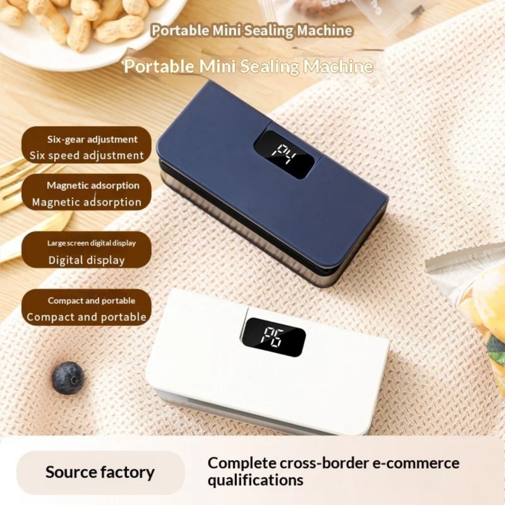 دستگاه دوخت و پرس شارژی پلاستیک Smart Sealer مدل TX-007 با نمایشگر دیجیتال